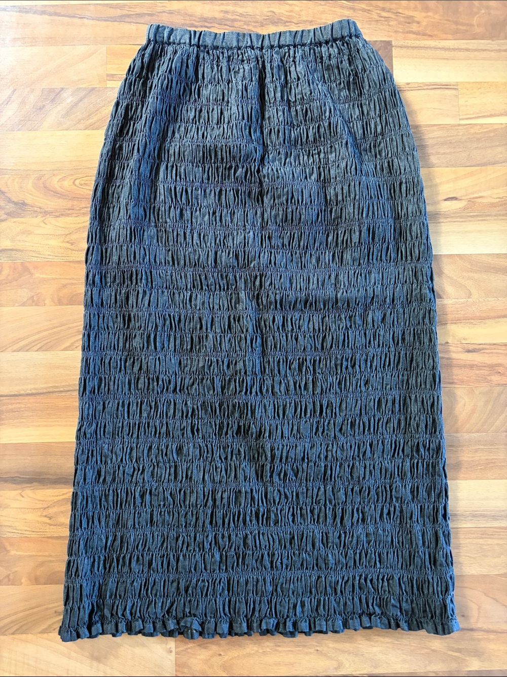 Ne quittez pas//Denim Midi Skirt